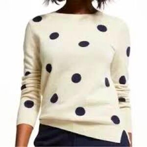 Cashmere polka dot sweater from Boden